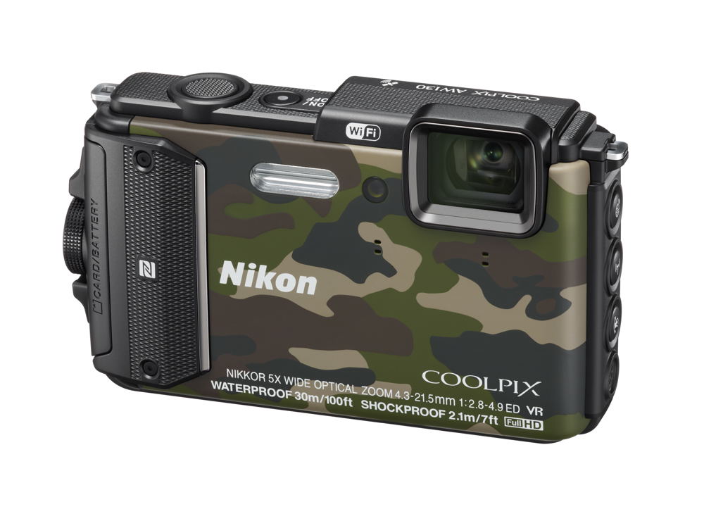 Nikon COOLPIX AW130 CAMOUFLAGE, AUSVERKAUF !!! | Kleinbild-Kamera 